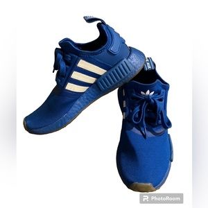 Blue Adidas La Marque 3 Stripes NMD R1 Shoes